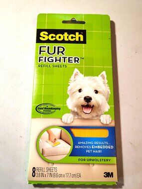 Scotch Fur Fighter Refill Sheets New In Box 8 Sheets